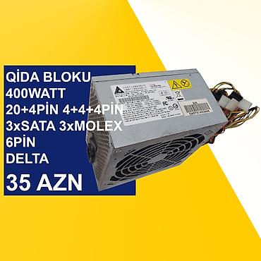 Qida blokları: Qida Blokları ⭐180Watt 80+Bronze 10pin 4pin Huntkey HK280-73PP (Yeni — 4