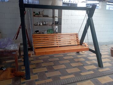 деревянные скамейки на заказ: Садовые качели