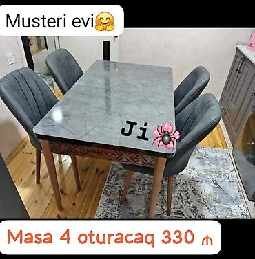 Masalar və oturacaqlar: Mətbəx üçün, Yeni, 4 stul — 1