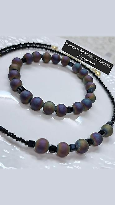 Чокеры: Авторские украшения ручной работы 1) Гранатовый комплект - Чокер и — 29