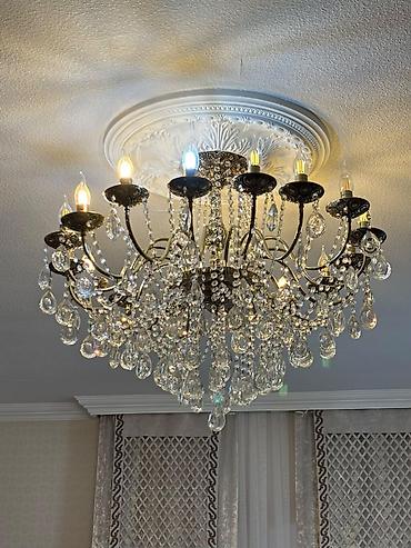 Çilçıraqlar: Çılçıraq, 10 və daha çox lampa, Xrustal — 1