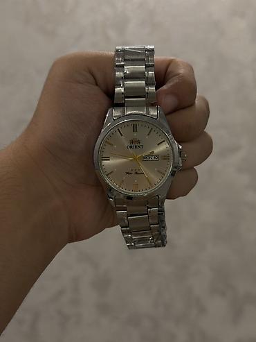 casio sumqayit: Orient kişi qol saatı - Klassik dizaynlı, paslanmayan poladdan korpus — 4