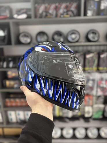 Moto dəbilqələr: Motorsiklet üçün tam üzlü qrafik dəbilqələr - Növ: Integral (tam — 2