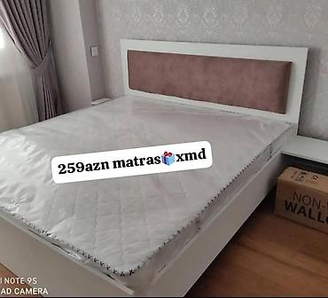 çarpayıların satışı: İkinəfərlik, Bazasız, Ödənişli matras, Siyirməsiz, MDF — 8