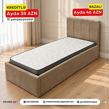 carpayi modelleri: Yeni, Təknəfərlik çarpayı, Bazalı, Matras ilə, Azərbaycan — 2