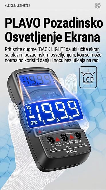 Multimetri: Prodajem nov i nekorišćen digitalni multimetar ANENG XL830L, izuzetno — 3