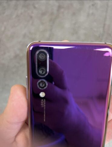 huawei все модели смартфонов: Huawei P20, Б/у, 128 ГБ, цвет - Фиолетовый, 1 SIM, 2 SIM