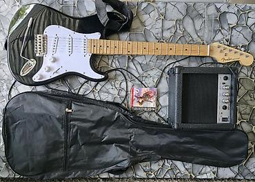 🎸 Satılır – Fender Stratocaster Elektro Gitar Dəsti 💰 Qiymət