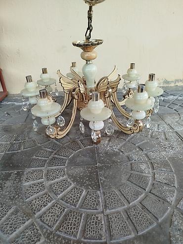 İşıqlandırma: Çılçıraq, 8 lampa, Metal — 3