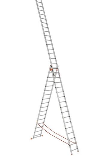 бак алюминия: Трехсекционная алюминиевая лестница SARAYLI 11.9 3X17 Вес (кг): 29,9