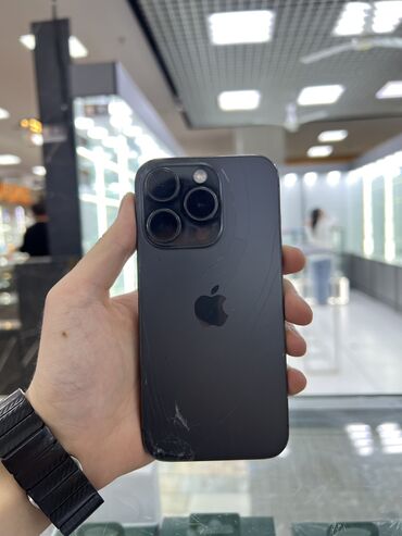 купить камеру видеонаблюдения: IPhone 15 Pro, Колдонулган, 256 ГБ, Black Titanium, 87 %