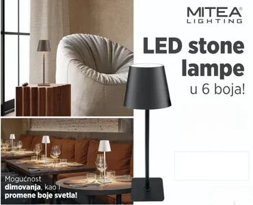 Rasveta: Stona lampa, bоја - Siva, Novo — 2