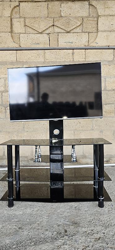 susə qab: TV üçün şkaf-stend (divara qazmadan quraşdırılan tip) - Rəng: qara — 2
