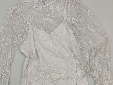 białe bluzki z bufkami: Blouse, Vila, M (EU 38), condition - Very good