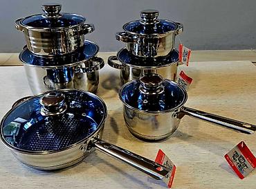 wet set collection intex: Set posuđa od nerđajućeg čelika – komplet za kuhinju - Višedelni set — 1