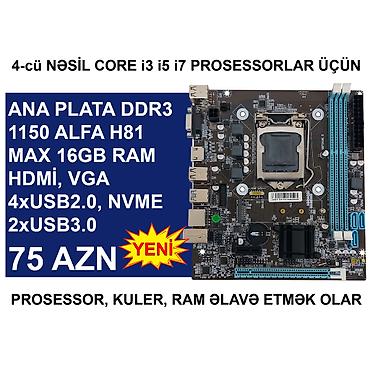 ana plata ddr3: Ana Plata "DDR3 LGA 1150 Alfa H81" ⭐DDR3 LGA 1150 Alfa H81 (Yeni) - 75 — 1