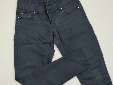 jeansowe rozkloszowane spódniczka: Jeansy, M, stan - Dobry