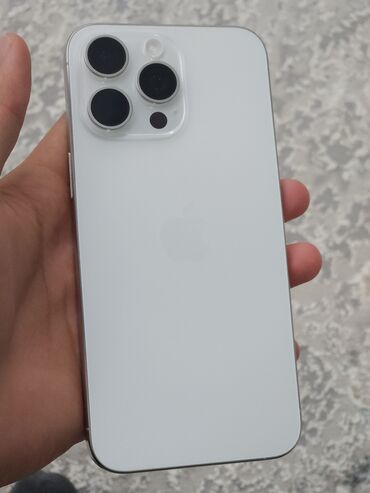 айфон хс бишкек бу: IPhone 15 Pro Max, Колдонулган, 256 ГБ, White Titanium, 97 %