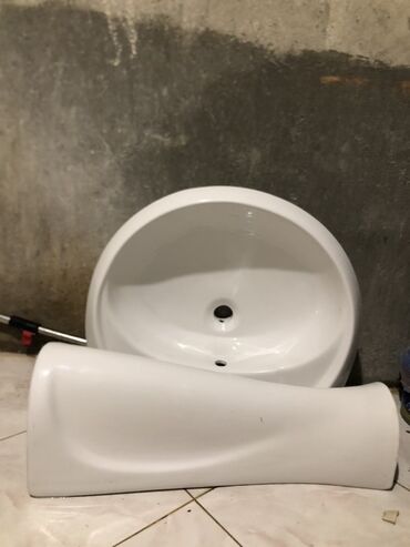 строй материал: Keramik piyedestallı əl-üz yuma qabı (pedestal lavabo) dəsti