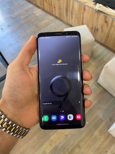 iwlenmiw telefonlarin satisi: Samsung Galaxy S9 Plus, 64 GB, rəng - Bənövşəyi, Barmaq izi