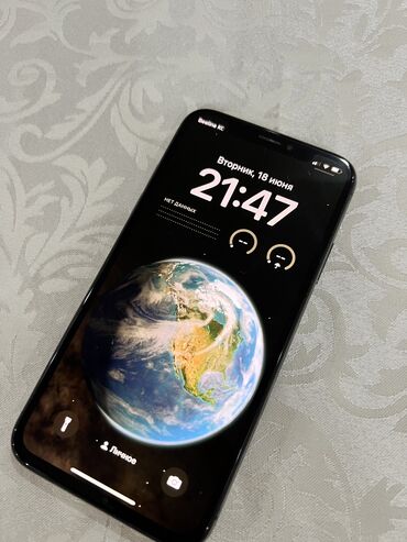 айфон 14: IPhone X, Б/у, 64 ГБ, Черный, Защитное стекло, Чехол, 100 %