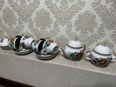 набор посуды фарфор: Чайный сервиз советских времен, Полонский фарфоровый завод