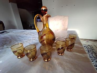 альбом для монет: Бокалы, цвет - Золотой, Хрусталь, Набор из 6 шт., Чехия — 1