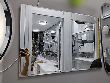 Декор и интерьер: Зеркало настенное прямоугольное с фасетной обработкой кромки. - — 1