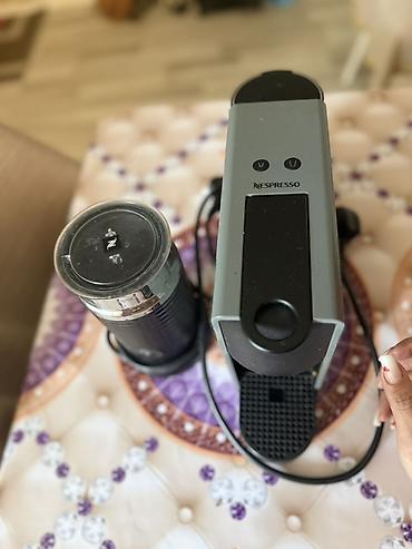 nespresso aparati: Nespresso kapsul qəhvə aparatı + Aeroccino süd köpürdücü seti - — 1