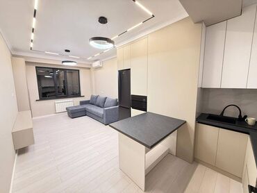 двухкомнатная квартира сдается: 2 бөлмө, 66 кв. м, Элитка, 16 кабат, Евроремонт