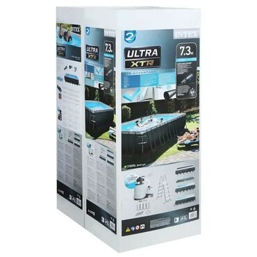 hovuz ucun filter: Hovuz intex 7,32*3,66*1,32 Gum Filter, pleken, ust tenti alt dosheme