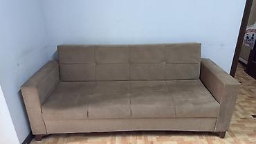 Divanlar: Məhsul: 3 nəfərlik yumşaq divan - Rəng: qum/bej tonları - Material — 1