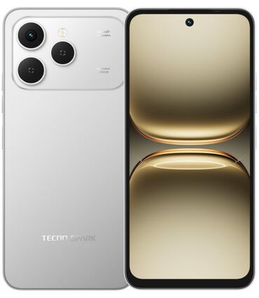 Цепочки: Tecno Spark, 256 ГБ, цвет - Серый, Гарантия, Сенсорный, Две SIM карты