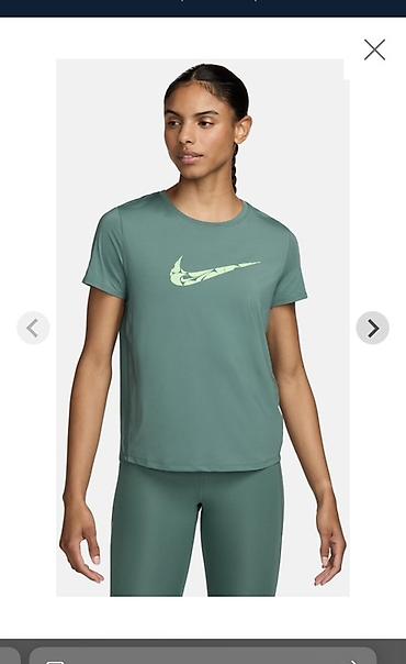 одежда nike: Женская спортивная футболка Nike - Назначение: бег, тренировки в зале — 3