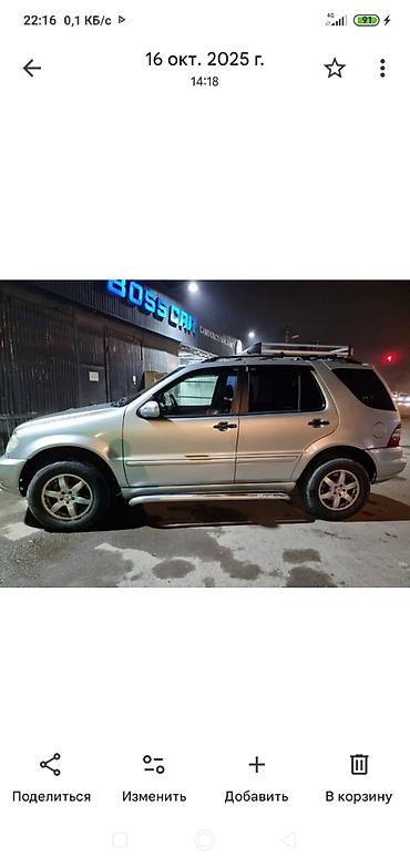 Mercedes-Benz: Mercedes-Benz M-Class: 2003 г., 4 л, Автомат, Дизель, Внедорожник — 8