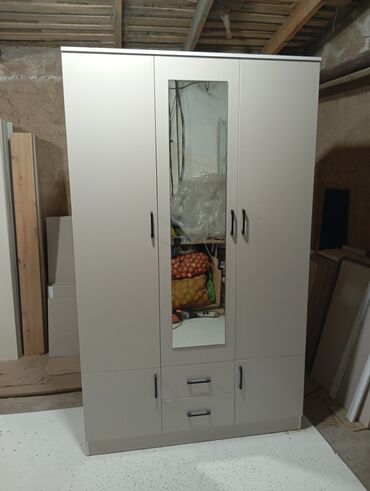 Шкафы для одежды: Шкаф для одежды, Новый, Прямой, ЛДСП — 3