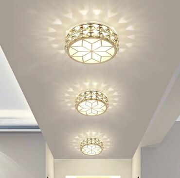 декор стен: Хрустальный потолочный светильник, светодиодный светильник для