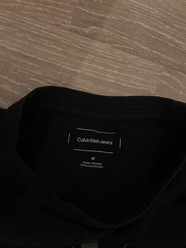 Рубашки: Мужская футболка, Calvin Klein, M (EU 38), цвет - Черный