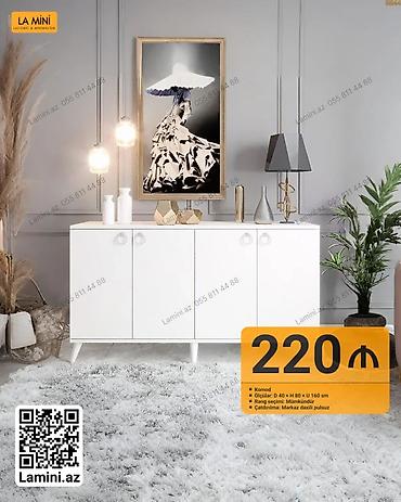 Komodlar: LA MINI komod - Ölçülər: Dərinlik 40 sm, Hündürlük 80 sm, Uzunluq 160 — 1