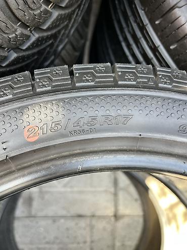 зимние: Шины 215 / 45 / R 17, Зима, Б/у, Комплект, Китай, KENDA — 5