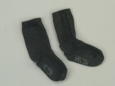 czarne długie skarpety: Socks, 16–18, condition - Good