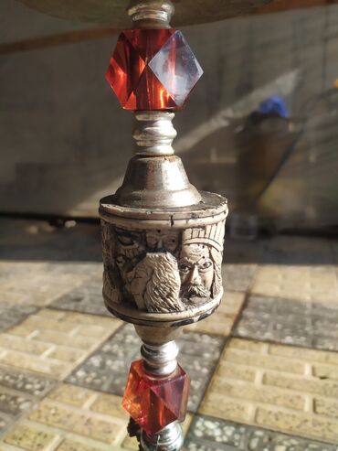 Qəlyan, vayp və aksesuarları: Nargilə – şərq üslubunda dekorativ detallar ilə - Korpus: Şüşə kolba — 9