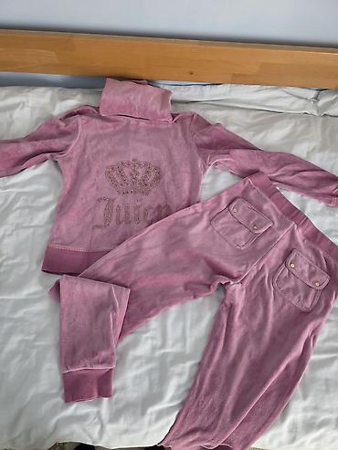 tifani dzemperi: Juicy Couture ženska velur trenerka u roze boji, veličine M. Sastoji — 3