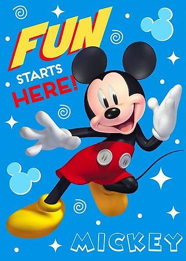 komode prodaja: Baloo Ćebe 100x140cm Mickey Mouse Mekano i plišano ćebe sa veselim — 1