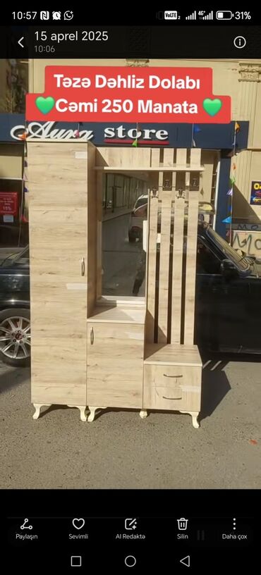 Dolablar: Açılan, 1 qapı Düz dolab, Dəhliz dolabı, Rusiya -da lalafo.az — 6 Dolablar: Açılan, 1 qapı Düz dolab, Dəhliz dolabı, Rusiya — 6