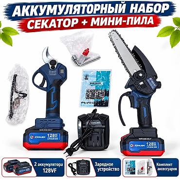 Мультитулдар: Аккумуляторный набор: секатор + мини-пила Состав комплекта: - — 1