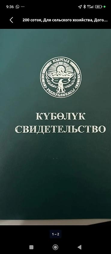 ысык куле: 500 соток, Айыл чарба үчүн, Кызыл китеп — 1