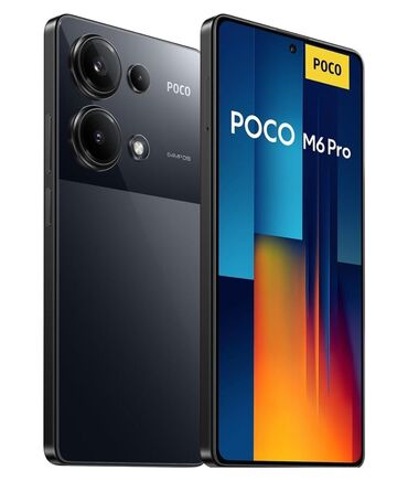 бу телефоны поко: Poco M6 Pro 5G, Новый, 256 ГБ, цвет - Синий, 2 SIM