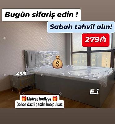 cərpayı iki nəfəelik: Yeni, İkinəfərlik çarpayı, Matras ilə — 1