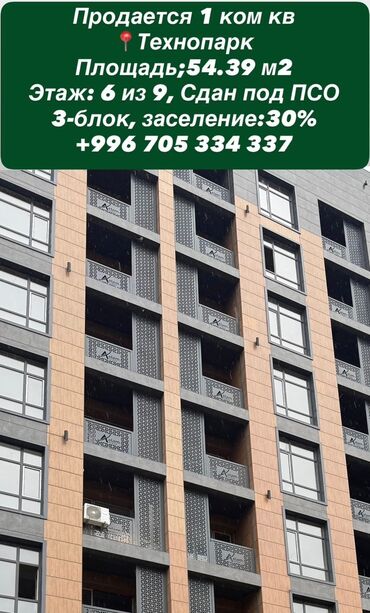 срочно продаю квартиру аламедин базар: 1 бөлмө, 54 кв. м, Элитка, 6 кабат, ПСО (өзү оңдоп түзөтүп бүтүү үчүн)
